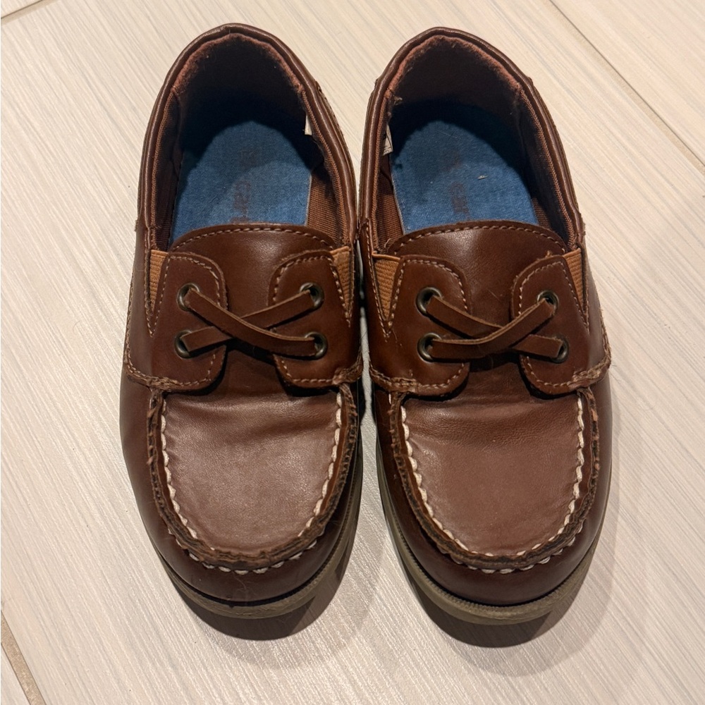 Carter's Brown Leather Boat Shoes for Kids